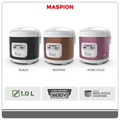 Maspion Magic Com MRJ-1003 BS 1 Liter - Penghangat dan Pemanggang Berkapasitas Besar dengan Sistem Pemanasan 3D
