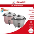 Sharp KSH108SPK/SL Pemanggang Nasi 1.0L Warna Pink/Silver
