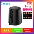 Midea MAF-35A Air Fryer 3.5L - Hitam, Pemanggang Tanpa Minyak dengan Teknologi Aliran Udara 3D