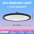 kksky 400W โคมไฟไฮเบย์ LED แบบ UFO