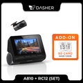 70mai A810 4K Dash Cam Set Depan Belakang HDR 1080P GPS