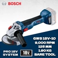Bosch GWS 18-125 Gerinda Tangan Sudut 125mm, 1800W, 2.5kg, dengan Kontrol Kecepatan Variabel dan Fitur Keselamatan