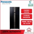 Panasonic NR-DZ600GKMY 4-Door Top Freezer Inverter Fridge 550L Hitam