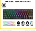 Armaggeddon MKA-61C Psychstarling Keyboard Mekanik 60% Hitam Outemu Blue Switch