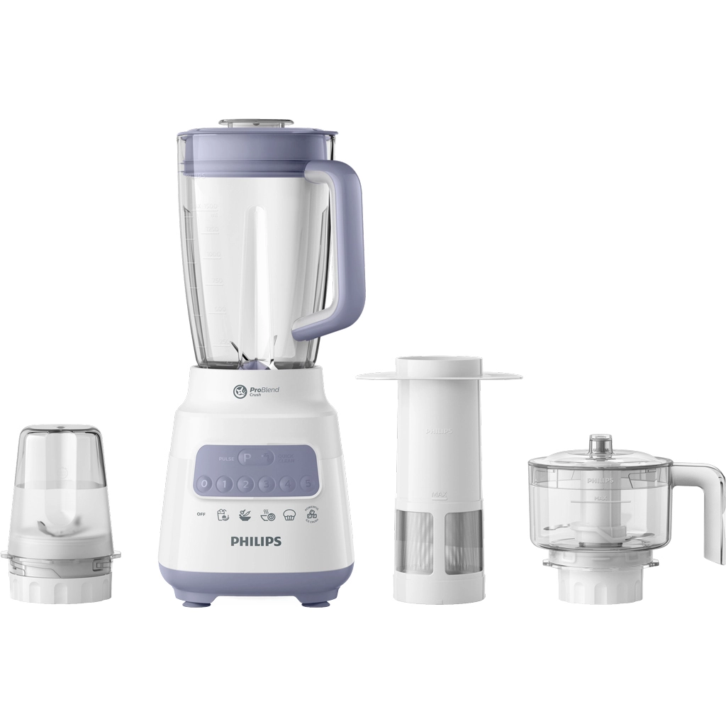 Máy Xay Sinh Tố Đa Năng Philips HR2223/00, 1.5L, Tím Nhạt, Công Suất 700W