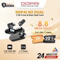 DDPAI N1 Dual Dash Cam 1296P Super Capacitor NightVIS