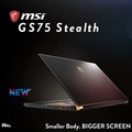 MSI Stealth GS65 Laptop Gaming 15.6" Hitam - Intel Core i7, GTX 1660 Ti, 8GB RAM, 512GB SSD