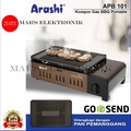 Kompor Gas Portable Arashi APB 101, Ringan dan Tahan Angin untuk BBQ dan Memasak Outdoor