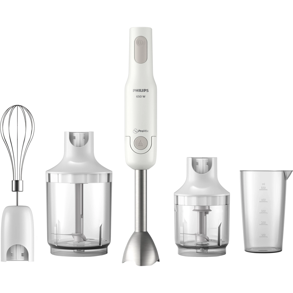 Máy xay sinh tố cầm tay Philips HR2537/00 - Trắng, 650W, 0.5L, 24 tháng bảo hành