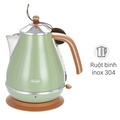 Ấm đun nước siêu tốc DeLonghi KBOV2001.GR 1.7 lít, Xanh Rêu
