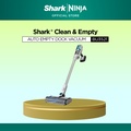 Shark BU3521 Clean & Auto-Empty System Cordless Stick Vacuum - Putih, Kapasiti Debu 0.34L, Berat 5.1kg