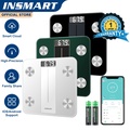INSMART 14in1 Timbangan Badan Digital IN259 Hitam/Putih dengan Analisis 14 Data Tubuh dan Bluetooth