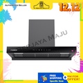 Faber FABERJET TOPHERRA 90BK Chimney Hood - Dinding Hitam 895mm x 350mm x 945mm, Sistem Penghisap Udara 1400m³/h