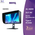 BenQ SW321C จอมอนิเตอร์ 32 นิ้ว 4K IPS สำหรับแต่งภาพ Adobe RGB