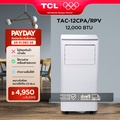 TCL TAC-12CPA/RPV แอร์เคลื่อนที่ ขนาด 12000 BTU สีขาว