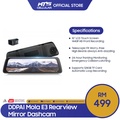 DDPAI E3 Dash Cam - Kamera Belakang 1080p, Saiz Layar 10 Inci, Dual Recording, HDR & WDR Support, G-Sensor, Night Vision, Wi-Fi & GPS