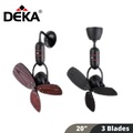 DEKA MS20 Kipas Dinding/Siling 20 Inci Hitam/Kayu