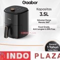 Gaabor AF-35M02A Air Fryer 3.5L Hitam - Mesin Goreng Tanpa Minyak dengan Sistem Angin Siklon 360°