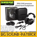 Shure SRH1540A - Headphone Over-ear Sealed, 40mm Neodymium Driver, Protein Leather Headband, Alcantara Ear Cushions