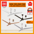 KDK K15W0 Kipas Siling 60" Berwarna Copper Brown dengan Pengawal Regulator