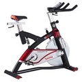 Xe đạp tập Mofit Spinning Bike 018 - Xanh xám, khung thép chịu lực, màn hình LED, yên da PU cao cấp