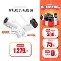 AXON Aero S1 กล้องวงจรปิด 3MP ชัด 2K กันน้ำ กันฝน