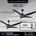 REZO S106 Kipas Siling 56" Baja - Hitam