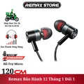 Tai nghe có dây Remax RM-598 - Nhét tai chống ồn, màu đen