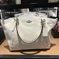 Coach Small Kelsey Tas Tangan Wanita - Kulit Asli & Signature Canvas, 10.5x8.5 inci