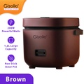 Giselle KEA0371 Mini Rice Cooker 1.2L Non-Stick Pot dan Steamer (Brown, Green, Pink, Red, White)