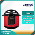 Cornell CPC-E60C 6L Digital Control Pressure Cooker - Stainless Steel Body, 9 Keselamatan, 14 Fungsi Memasak