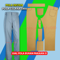 Jamblang Studio Pola Instan Celana SMA S-XXL Kertas Samson 80 gsm