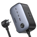 Trạm sạc đa năng Ugreen CD270 100W - 6 ổ cắm, 3 USB-C, 1 USB-A, màu Đen