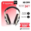 Tai nghe Sennheiser HD 599 Over-ear Đen, Dây tháo rời 3m, Tai đệm bọc nhung mềm