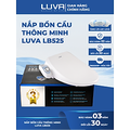 Nắp Bồn Cầu Thông Minh LUVA LB525 Xuất Hàn Quốc, Bảo Hành 3 Năm Đổi Lỗi 100 Ngày