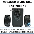 Simbadda CST800N Speaker Bluetooth Portable Hitam 4.3 Inci
