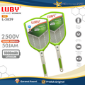 Raket Nyamuk LUBY L-3838 - Perangkap Nyamuk Listrik Baterai Lithium dengan Charger