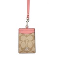 Coach Lanyard F65573 - ID Card Holder Wanita dalam 4 Warna (Signature Series)