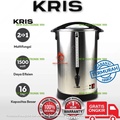 Kris Teko Listrik 16L 2IN1 1500 Watt - Water Boiler Stainless Steel