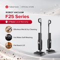 Roborock F25 Cordless Wet Dry Vacuum Cleaner - Hitam, Kapasiti Debu 0.56L, Kuasa Hisap 20000Pa