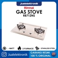 Rinnai RB-712N(S) Kompor Tanam 2 Tungku Stainless Steel - Simplicity Series