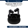 HAYLOU W1 - In-ear Headphones TWS 10mm Dynamic Driver, Bluetooth 5.2, IPX4 Water Resistant, Navy Blue & White