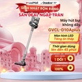 Máy hút bụi không dây GAABOR GVCL-D10A, màu Đen/Tím, lực hút 16000Pa, dung lượng 1L