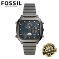 Fossil FS5892 Jam Tangan Analog-Digital Retro Stainless Steel 42mm Smoke
