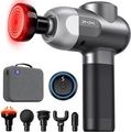 Bob and Brad C2 Plus Massage Gun with Heat, 5 Intensity Levels, 3.5-Hour Battery Life, Black