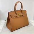 Hermès Birkin 30 Sellier 手袋 Epsom 小牛皮 外縫 女裝 黑色 金色金屬扣