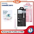 Sikat Gigi Elektrik Philips Sonicare 4100 ProtectiveClean - Pirus, Merah Muda