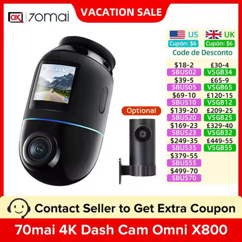 70mai Omni X800 - Camera Hành Trình 4K, Xoay 360°
