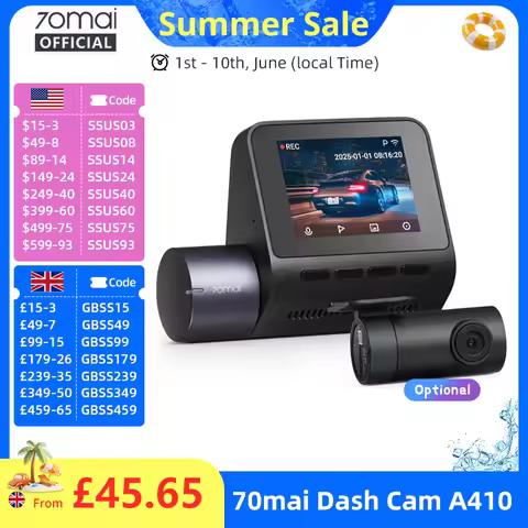 70mai กล้องติดรถยนต์ Dash Cam A400 ความละเอียด 2K 1440P