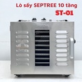 Máy sấy thực phẩm Septree ST-01, 10 khay, dung tích 59 lít, thép không gỉ 304